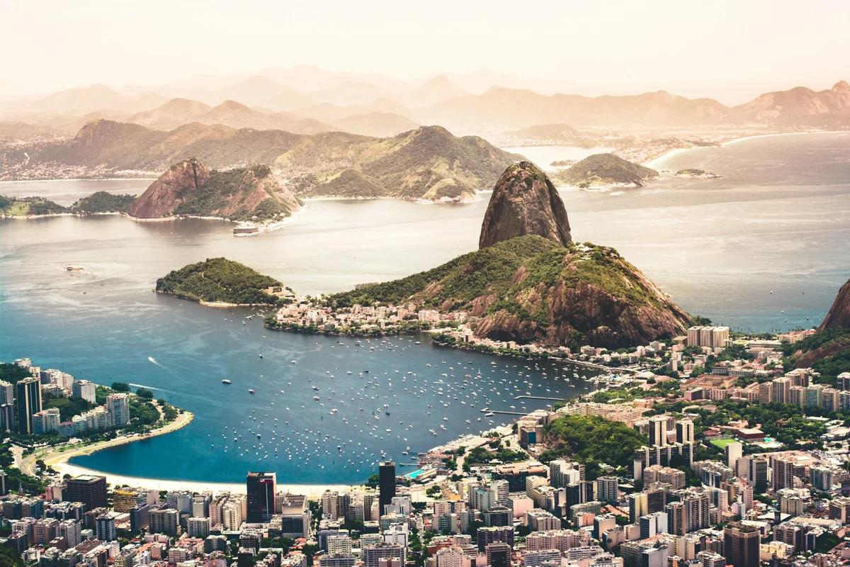 Sugarloaf Mountain and Guanabara Bay in Rio de Janeiro